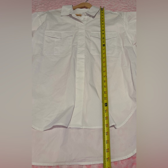 NWT Good American White Button-Up Shirt 
Evereve Women’s Size: 2 - Picture 7 of 12